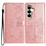 Custodia per cellulare in pelle con farfalle e fiori, For Samsung Galaxy S26 Edge 5G, For Samsung Galaxy S26 Ultra 5G, For Samsung Galaxy S26 5G, For Samsung Galaxy S25 FE 5G