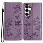Custodia per cellulare in pelle con farfalle e fiori, For Samsung Galaxy S26 Edge 5G, For Samsung Galaxy S26 Ultra 5G, For Samsung Galaxy S26 5G, For Samsung Galaxy S25 FE 5G