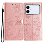 Custodia per cellulare in pelle con farfalle e fiori, For Samsung Galaxy S26 Edge 5G, For Samsung Galaxy S26 Ultra 5G, For Samsung Galaxy S26 5G, For Samsung Galaxy S25 FE 5G