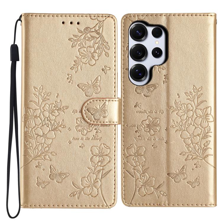 Custodia per cellulare in pelle con farfalle e fiori, For Samsung Galaxy S26 Edge 5G, For Samsung Galaxy S26 Ultra 5G, For Samsung Galaxy S26 5G, For Samsung Galaxy S25 FE 5G