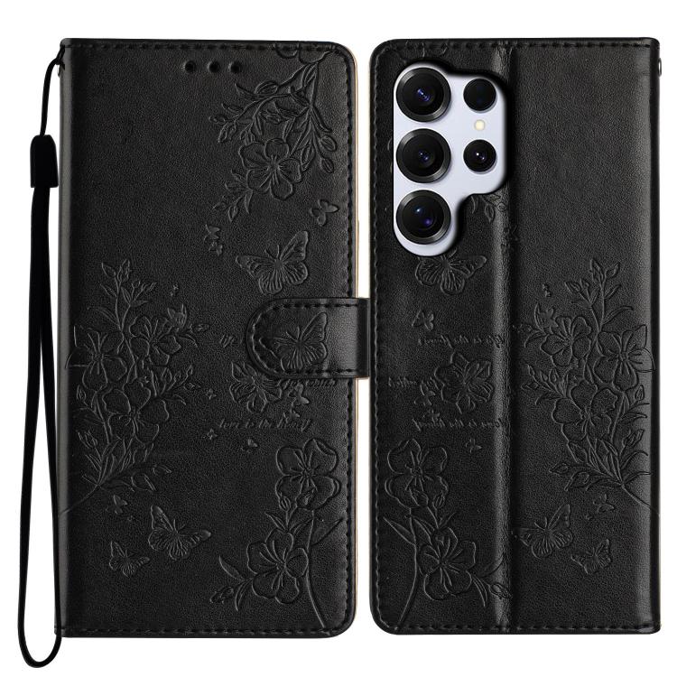 Custodia per cellulare in pelle con farfalle e fiori, For Samsung Galaxy S26 Edge 5G, For Samsung Galaxy S26 Ultra 5G, For Samsung Galaxy S26 5G, For Samsung Galaxy S25 FE 5G