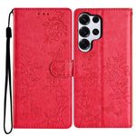 Custodia per cellulare in pelle con farfalle e fiori, For Samsung Galaxy S26 Edge 5G, For Samsung Galaxy S26 Ultra 5G, For Samsung Galaxy S26 5G, For Samsung Galaxy S25 FE 5G