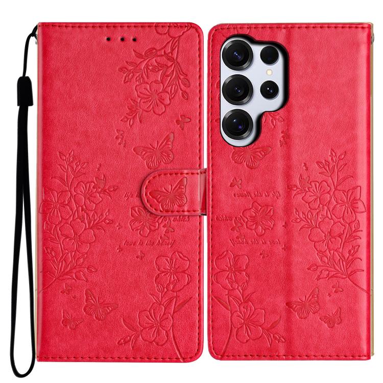 Custodia per cellulare in pelle con farfalle e fiori, For Samsung Galaxy S26 Edge 5G, For Samsung Galaxy S26 Ultra 5G, For Samsung Galaxy S26 5G, For Samsung Galaxy S25 FE 5G