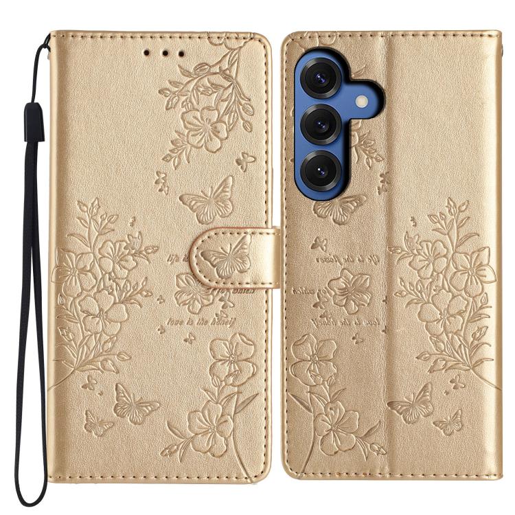 Custodia per cellulare in pelle con farfalle e fiori, For Samsung Galaxy S26 Edge 5G, For Samsung Galaxy S26 Ultra 5G, For Samsung Galaxy S26 5G, For Samsung Galaxy S25 FE 5G