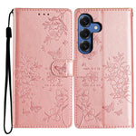 Custodia per cellulare in pelle con farfalle e fiori, For Samsung Galaxy S26 Edge 5G, For Samsung Galaxy S26 Ultra 5G, For Samsung Galaxy S26 5G, For Samsung Galaxy S25 FE 5G