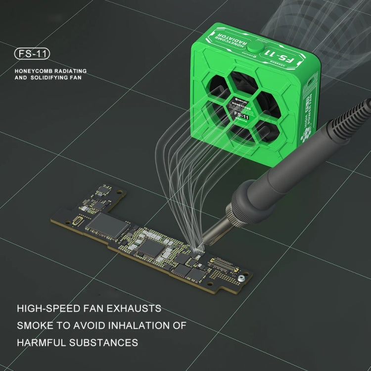 Mijing FS-11 Cooling + UV Curing + Honeycomb Radiant Fan for Fume Extraction