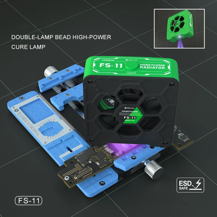 Mijing FS-11 Cooling + UV Curing + Honeycomb Radiant Fan for Fume Extraction