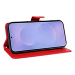 Custodia per cellulare in pelle con motivo gatto e ape in rilievo, For Galaxy S26 5G, For Galaxy S25 FE 5G, For Galaxy S25 / S24 5G, For Galaxy S25+ / S24+ 5G