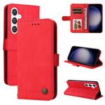 Custodia per telefono in pelle con bottone in metallo e motivo albero della vita Skin Feel, For Samsung Galaxy S26 5G, For Samsung Galaxy S25 Edge 5G, For Samsung Galaxy S25 5G, For Samsung Galaxy S25+ 5G