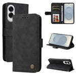 Custodia per telefono in pelle con bottone in metallo e motivo albero della vita Skin Feel, For Samsung Galaxy S26 5G, For Samsung Galaxy S25 Edge 5G, For Samsung Galaxy S25 5G, For Samsung Galaxy S25+ 5G