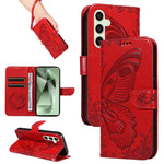 Custodia per telefono in pelle goffrata farfalla a coda di rondine, For Galaxy S25 Ultra 5G, For Galaxy S24 FE 5G