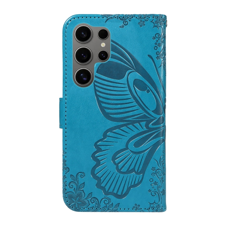 Custodia per telefono in pelle goffrata farfalla a coda di rondine, For Galaxy S25 Ultra 5G, For Galaxy S24 FE 5G