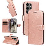 Custodia per telefono in pelle goffrata farfalla a coda di rondine, For Galaxy S25 Ultra 5G, For Galaxy S24 FE 5G
