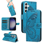 Custodia per telefono in pelle goffrata farfalla a coda di rondine, For Galaxy S26 5G, For Galaxy S25 FE 5G, For Galaxy S25 / S24 5G, For Galaxy S25+ / S24+ 5G