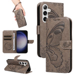 Custodia per telefono in pelle goffrata farfalla a coda di rondine, For Galaxy S26 5G, For Galaxy S25 FE 5G, For Galaxy S25 / S24 5G, For Galaxy S25+ / S24+ 5G
