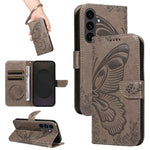 Custodia per telefono in pelle goffrata farfalla a coda di rondine, For Galaxy S26 5G, For Galaxy S25 FE 5G, For Galaxy S25 / S24 5G, For Galaxy S25+ / S24+ 5G