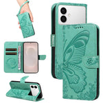 Custodia per telefono in pelle goffrata farfalla a coda di rondine, For Galaxy S26 FE 5G, For Galaxy S26+ 5G, For Galaxy S26 Edge 5G, For Galaxy S26 Ultra 5G