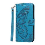 Custodia per telefono in pelle goffrata farfalla a coda di rondine, For Galaxy S26 5G, For Galaxy S25 FE 5G, For Galaxy S25 / S24 5G, For Galaxy S25+ / S24+ 5G