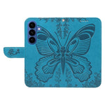 Custodia per telefono in pelle goffrata farfalla a coda di rondine, For Galaxy S26 5G, For Galaxy S25 FE 5G, For Galaxy S25 / S24 5G, For Galaxy S25+ / S24+ 5G
