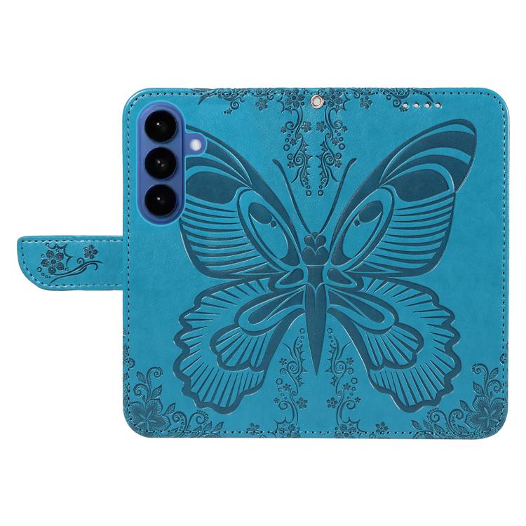 Custodia per telefono in pelle goffrata farfalla a coda di rondine, For Galaxy S26 5G, For Galaxy S25 FE 5G, For Galaxy S25 / S24 5G, For Galaxy S25+ / S24+ 5G