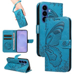 Custodia per telefono in pelle goffrata farfalla a coda di rondine, For Galaxy S26 FE 5G, For Galaxy S26+ 5G, For Galaxy S26 Edge 5G, For Galaxy S26 Ultra 5G