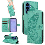 Custodia per telefono in pelle goffrata farfalla a coda di rondine, For Galaxy S26 FE 5G, For Galaxy S26+ 5G, For Galaxy S26 Edge 5G, For Galaxy S26 Ultra 5G