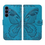 Custodia per telefono in pelle goffrata farfalla a coda di rondine, For Galaxy S26 FE 5G, For Galaxy S26+ 5G, For Galaxy S26 Edge 5G, For Galaxy S26 Ultra 5G