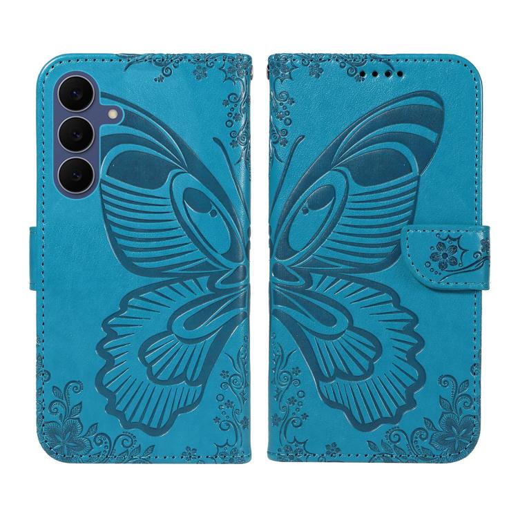 Custodia per telefono in pelle goffrata farfalla a coda di rondine, For Galaxy S26 FE 5G, For Galaxy S26+ 5G, For Galaxy S26 Edge 5G, For Galaxy S26 Ultra 5G
