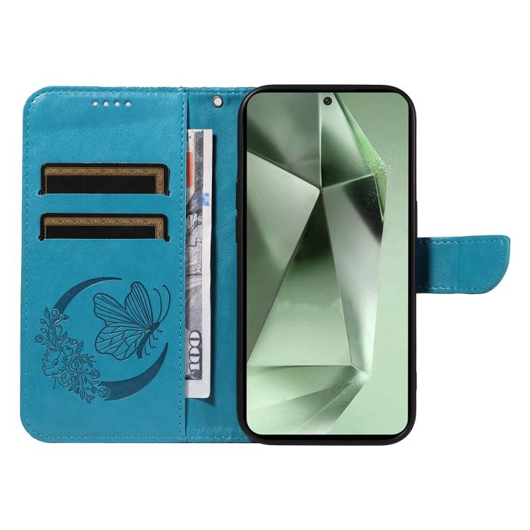 Custodia per telefono in pelle goffrata farfalla a coda di rondine, For Galaxy S26 FE 5G, For Galaxy S26+ 5G, For Galaxy S26 Edge 5G, For Galaxy S26 Ultra 5G