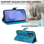Custodia per telefono in pelle goffrata farfalla a coda di rondine, For Galaxy S26 FE 5G, For Galaxy S26+ 5G, For Galaxy S26 Edge 5G, For Galaxy S26 Ultra 5G