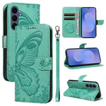 Custodia per telefono in pelle goffrata farfalla a coda di rondine, For Galaxy S26 FE 5G, For Galaxy S26+ 5G, For Galaxy S26 Edge 5G, For Galaxy S26 Ultra 5G