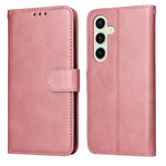 Custodia per telefono con flip in pelle di vitello con texture classica, For Galaxy S25 Ultra 5G, For Galaxy S24 FE 5G