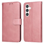 Custodia per telefono con flip in pelle di vitello con texture classica, For Galaxy S26 5G, For Galaxy S25 Edge 5G, For Galaxy S25 5G, For Galaxy S25+ 5G