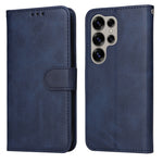 Custodia per telefono con flip in pelle di vitello con texture classica, For Galaxy S25 Ultra 5G, For Galaxy S24 FE 5G