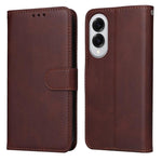Custodia per telefono con flip in pelle di vitello con texture classica, For Galaxy S26 5G, For Galaxy S25 Edge 5G, For Galaxy S25 5G, For Galaxy S25+ 5G