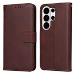 Custodia per telefono con flip in pelle di vitello con texture classica, For Galaxy S26 FE 5G, For Galaxy S26+ 5G, For Galaxy S26 Edge 5G, For Galaxy S26 Ultra 5G