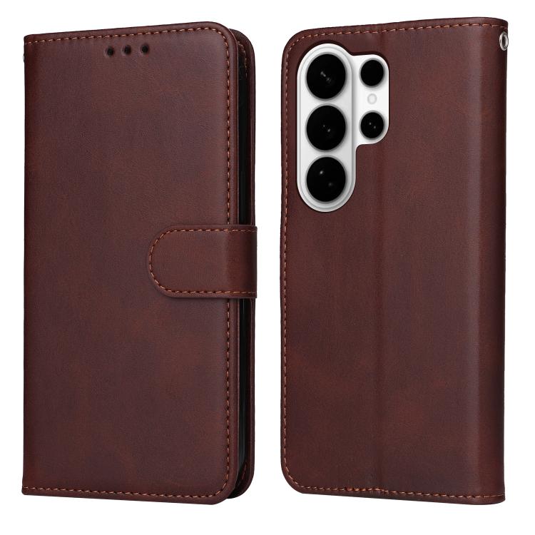 Custodia per telefono con flip in pelle di vitello con texture classica, For Galaxy S26 FE 5G, For Galaxy S26+ 5G, For Galaxy S26 Edge 5G, For Galaxy S26 Ultra 5G