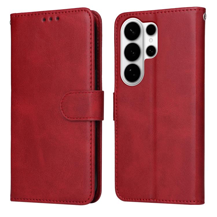 Custodia per telefono con flip in pelle di vitello con texture classica, For Galaxy S26 FE 5G, For Galaxy S26+ 5G, For Galaxy S26 Edge 5G, For Galaxy S26 Ultra 5G