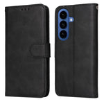 Custodia per telefono con flip in pelle di vitello con texture classica, For Galaxy S26 FE 5G, For Galaxy S26+ 5G, For Galaxy S26 Edge 5G, For Galaxy S26 Ultra 5G