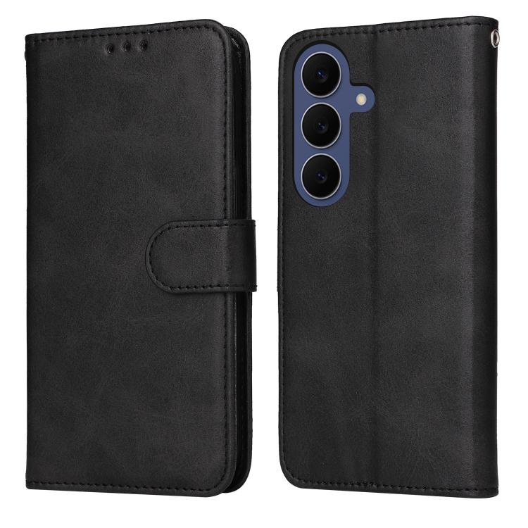 Custodia per telefono con flip in pelle di vitello con texture classica, For Galaxy S26 FE 5G, For Galaxy S26+ 5G, For Galaxy S26 Edge 5G, For Galaxy S26 Ultra 5G
