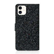 Custodia in pelle glitterata per iPhone 12