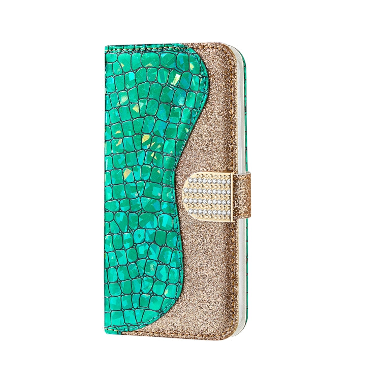 Custodia portafoglio in pelle effetto coccodrillo per smartphone