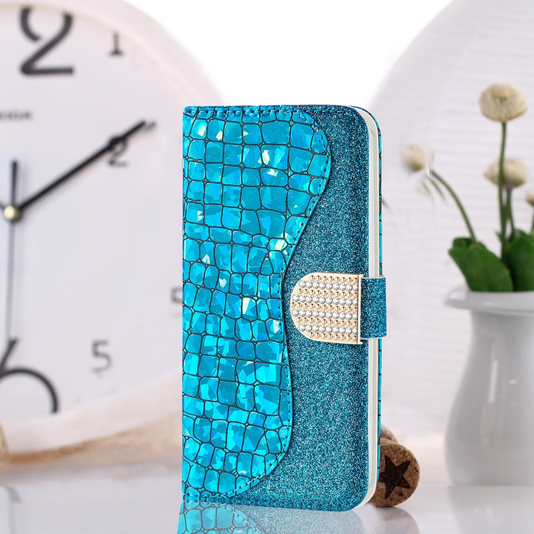 Custodia portafoglio in pelle effetto coccodrillo per smartphone