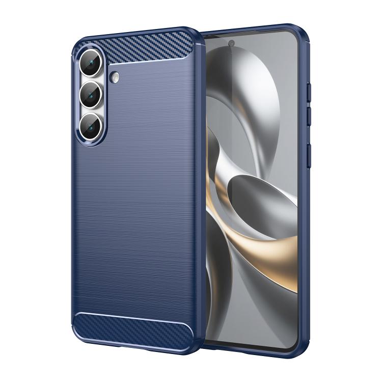 Custodia per telefono in TPU con texture spazzolata in fibra di carbonio, For Galaxy S26 FE 5G, For Samsung Galaxy S26+ 5G, For Samsung Galaxy S26 Edge 5G, For Samsung Galaxy S26 Ultra 5G, For Samsung Galaxy S25 FE 5G, For Samsung Galaxy S25 Edge 5G   ...