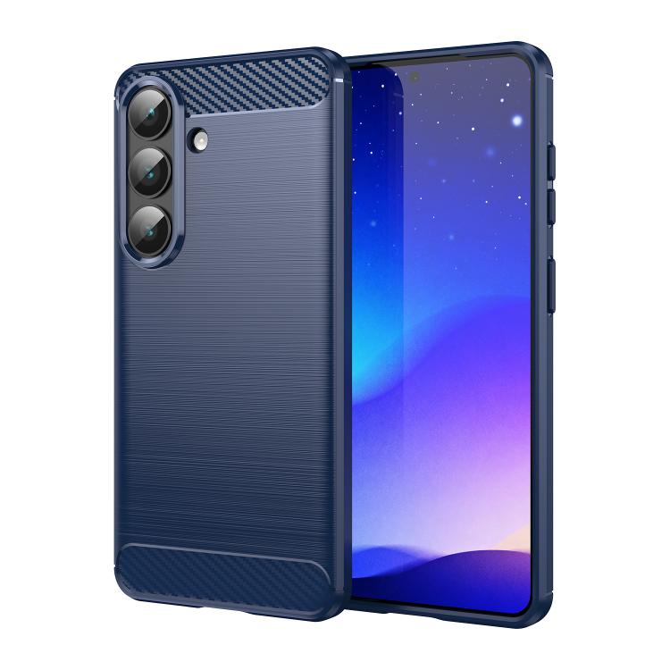 Custodia per telefono in TPU con texture spazzolata in fibra di carbonio, For Galaxy S26 FE 5G, For Samsung Galaxy S26+ 5G, For Samsung Galaxy S26 Edge 5G, For Samsung Galaxy S26 Ultra 5G, For Samsung Galaxy S25 FE 5G, For Samsung Galaxy S25 Edge 5G   ...