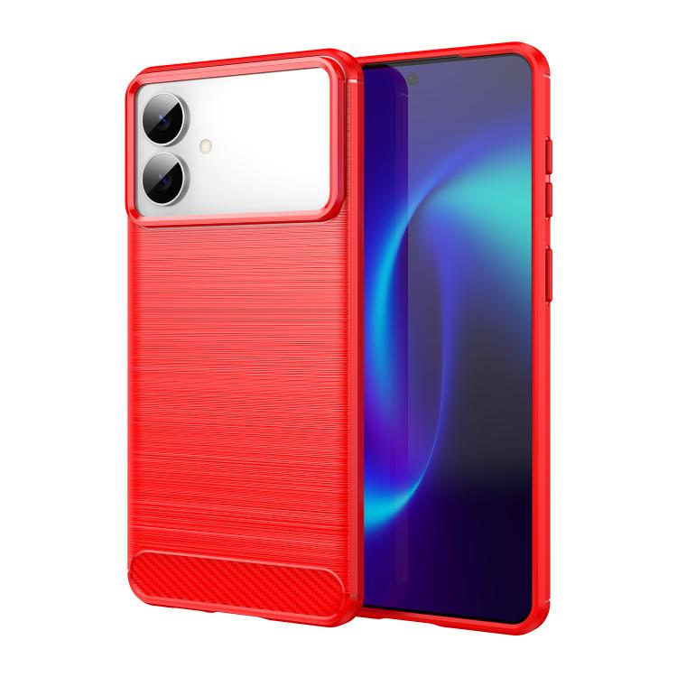 Custodia per telefono in TPU con texture spazzolata in fibra di carbonio, For Galaxy S26 FE 5G, For Samsung Galaxy S26+ 5G, For Samsung Galaxy S26 Edge 5G, For Samsung Galaxy S26 Ultra 5G, For Samsung Galaxy S25 FE 5G, For Samsung Galaxy S25 Edge 5G   ...
