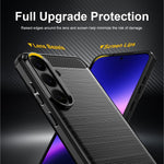 Custodia per telefono in TPU con texture spazzolata in fibra di carbonio, For Galaxy S26 FE 5G, For Samsung Galaxy S26+ 5G, For Samsung Galaxy S26 Edge 5G, For Samsung Galaxy S26 Ultra 5G, For Samsung Galaxy S25 FE 5G, For Samsung Galaxy S25 Edge 5G   ...
