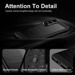 Custodia per telefono in TPU con texture spazzolata in fibra di carbonio, For Galaxy S26 FE 5G, For Samsung Galaxy S26+ 5G, For Samsung Galaxy S26 Edge 5G, For Samsung Galaxy S26 Ultra 5G, For Samsung Galaxy S25 FE 5G, For Samsung Galaxy S25 Edge 5G   ...