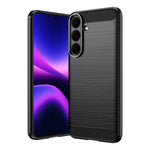 Custodia per telefono in TPU con texture spazzolata in fibra di carbonio, For Galaxy S26 FE 5G, For Samsung Galaxy S26+ 5G, For Samsung Galaxy S26 Edge 5G, For Samsung Galaxy S26 Ultra 5G, For Samsung Galaxy S25 FE 5G, For Samsung Galaxy S25 Edge 5G   ...