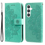 Custodia per telefono in pelle con stampa di fiori a sette petali, For Galaxy S26 5G, For Galaxy S25 Edge 5G, For Galaxy S25 5G, For Galaxy S25+ 5G